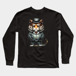 Cute Kawaii gangster  Tiger Long Sleeve T-Shirt